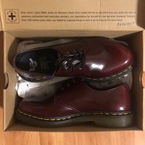 NEW Vegan Cherry Dr. Martens Oxford 1461 Shoes